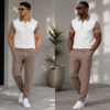 Sandstone Luxe Polo Set
