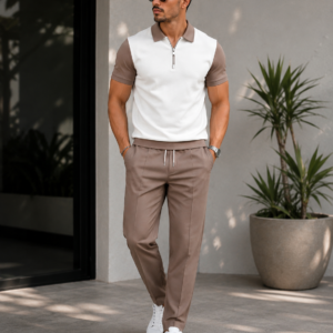 Sandstone Luxe Polo Set - Image 3