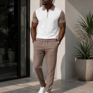 Sandstone Luxe Polo Set - Image 2