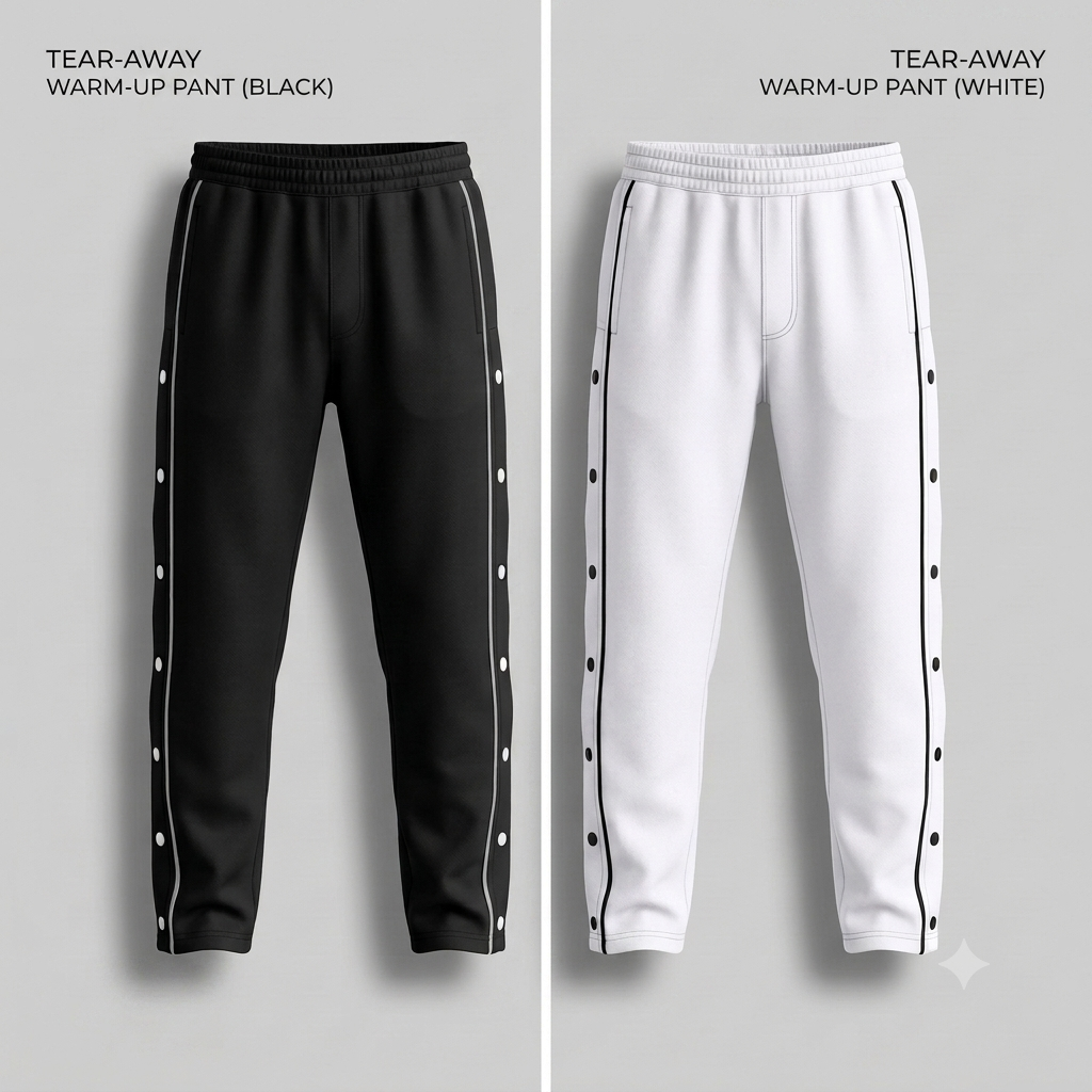 Luxury Tear-Away Warm-Up Pants - Image 5